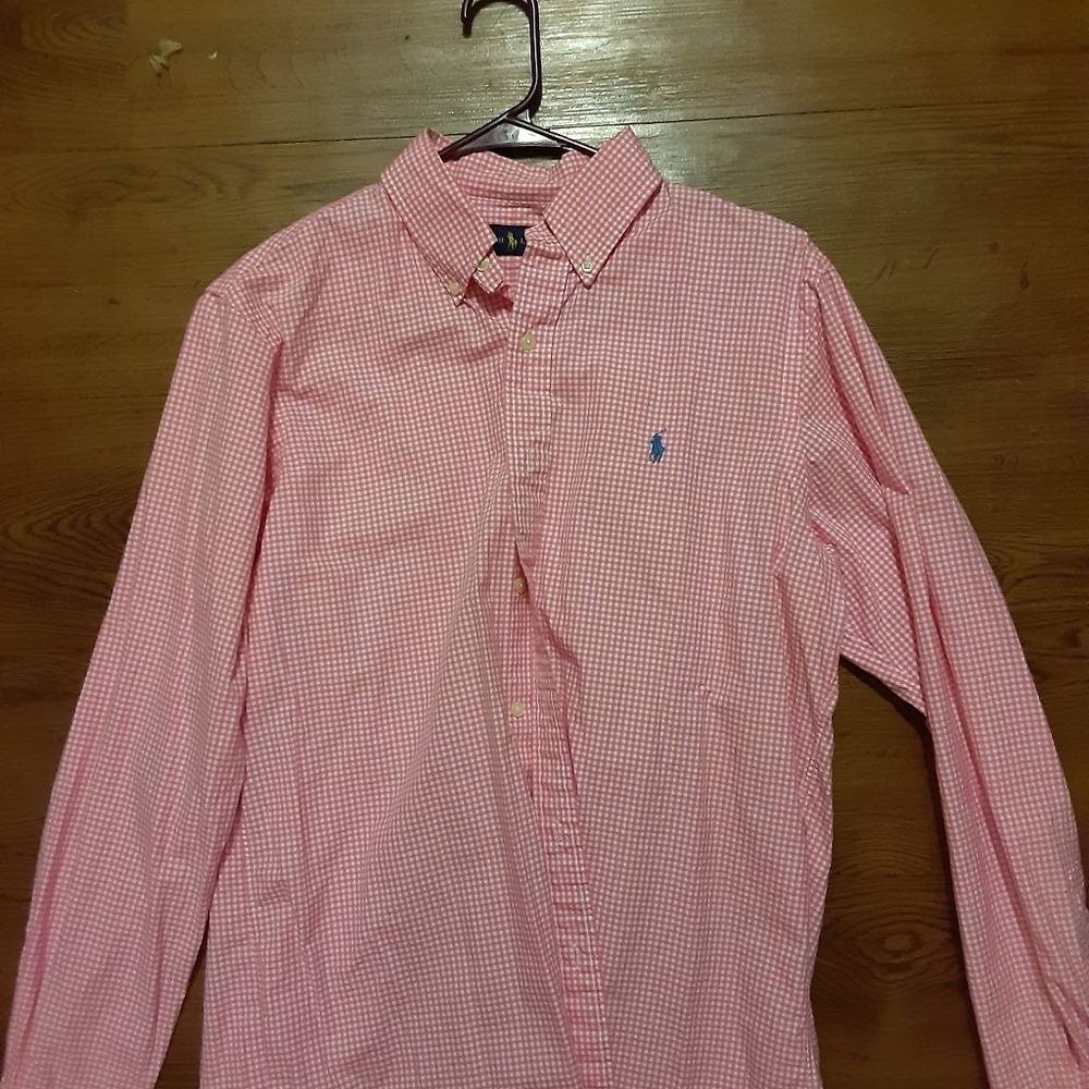 Ralph Lauren Polo Red Plaid pattern Dress shirt L